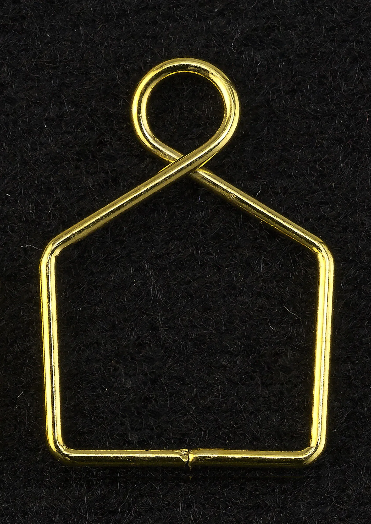 C90079  Square Claw Link 14X20mm Gold